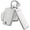 Silver White, variant on Key Fob Cover Compatible with Toyota Camry SE/LE 2018-2024 Corolla LE 2020-2026 4 Button Keychain Case Holder Protector,Gold White