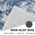 thumbnail image 4 of Brisasol Small Rugs 2x3 Washable Throw Rugs with Rubber Backing Non-Slip Soft Blue Kitchen Rugs Low Pile Front Door Mat for Foyer Entrance, 4 of 8