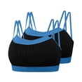thumbnail image 2 of Agkizg Plus Size Sports Cami Stretchy Breathable Fabric Active Wear Sports Bra Tank Top,2-Pack (Women's or Women's Plus), 2 of 5