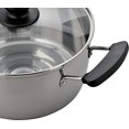 thumbnail image 3 of Ragoût de curry Bouilli à Deux Mains Réensemencé 20cm en Acier Inoxydable compatible IH avec Couvercle en Verre RR-6889, 3 of 4
