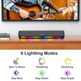 thumbnail image 3 of Passau Barra de Sonido para TV, Barra de Sonido pequeña estéreo HiFi de 2.1 Canales con Graves Profundos, conexión Bluetooth/AUX/HDMI(ARC), 3 of 5