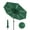 Dark Green, variant on Solar LED Patio Table Umbrella, 10 FT Outdoor Market Umbrella with Tilt Crank for Garden, Pool, Deck, Backyard, 40 Lights