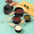 thumbnail image 4 of Iumwxz Handle Measuring Spoon Measuring Cup Set of 8 Piece Gold Handle Measuring Spoon with Scale Seasoning Spoon Baking Tool Kitchen Utensil Set Black Holiday Gift Finder, 4 of 5