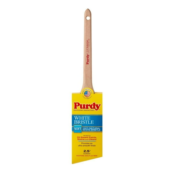 Purdy 144024425 White Bristle Series Adjutant Angular Trim Paint Brush, 2-1/2 inch