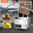 thumbnail image 3 of STAWAY Filtre pour Friteuse Mobile - Réservoir d'Huile 18L, Filtration 98 %, Vitesse 10L/min, Acier Inoxydable, Sûr et Pratique avec Roues Pivotantes pour Restaurants, 3 of 9
