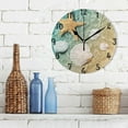 thumbnail image 3 of Dreamtimes Summer Beach Wall Clock,Silent Non Ticking 10 Inch Battery Operated Round Wall Clocks for Kitchen,Home,Bedrooms,Office Decor, 3 of 6