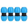 thumbnail image 1 of Straight Connector,4Pcs PE Plastic 25mm Water Pipe Connection Water Pipe Fitting Modern Innovation, 1 of 8