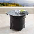 thumbnail image 4 of 5-Piece Brown and Black Outdoor Patio Round Fire Table with Four Swivel Rocking Chairs 34", 4 of 4