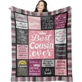 thumbnail image 1 of XZYG Cousin Gifts Cousin Gift for Women Gifts for Cousins Female Cousin Birthday Gifts Best Cousin Gifts Gifts for Cousin Crew Cool Christmas Cousin Gifts Cousin Gift Ideas Blanket(50*60inch), 1 of 6