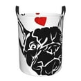 thumbnail image 2 of Cauagu Red Heart And Puppy Of Bulldog for Laundry Basket,Collapsible Organizer Basket for Storage Bin Toy Bins Gift Baskets Bedroom Clothes Children Nursery Hamper -Medium, 2 of 7