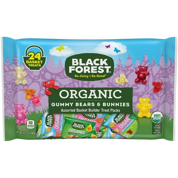 Black Forest Organic Gummy Bears & Bunnies Assorted Basket Builder