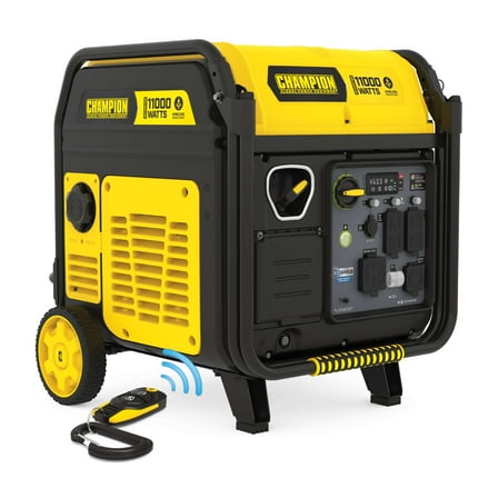 Champion 11,000-Watt Wireless Remote Start Home Backup Portable Inverter Generator with Quiet Technology and CO Shield®