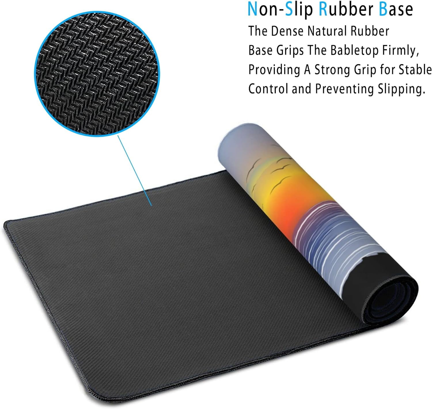 Tropical Palm Large Mouse Pad Desk Pad, Tropical Palm Trees Sunset Gaming Mouse Pad,Computer Desk Mat Keyboard with Non Slip Base for Home Office,Extended Large Size 31.5" X 15.7"