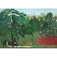 thumbnail image 2 of wall26 - The Waterfall by Henri Rousseau - French Post-Impressionism - Naive Primitivism - Peel and Stick Large Wall Mural, Removable Wallpaper, Home Decor - 66x96 inches, 2 of 6