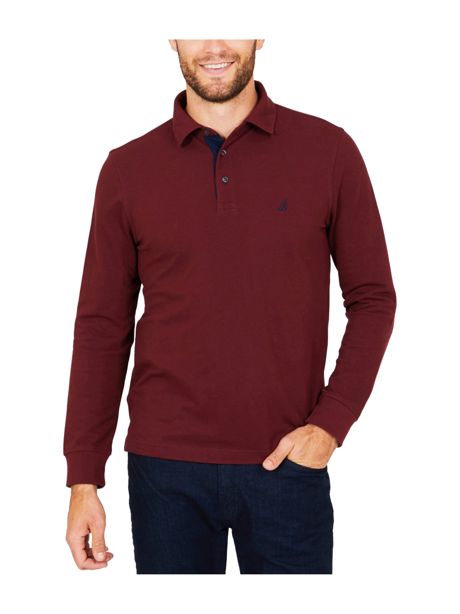 Nautica Mens Riveria Rugby Polo Shirt 
