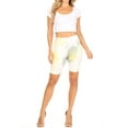 thumbnail image 5 of Women's 3-Pack

 Comfy Stretch Print Mix Assorted Pack Shorts with Elastic Waistband, 5 of 5