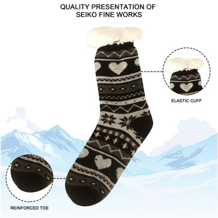 

TMOYZQ Winter Clearance 2022! Winter Warm Thick Fuzzy Socks for Women Plush Ski Resistant Socks Thickened Cashmere Indoor Knitting Socks