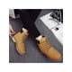 thumbnail image 2 of Botines de invierno con forro de felpa para hombre y mujer, botas de combate de media pantorrilla, cómodos, antideslizantes, cálidos, ligeros y con suela dentada., 2 of 5
