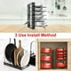 thumbnail image 3 of Organizador de sartenes YUANXCMXG con 8 divisores ajustables, 3 of 3