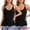 2 Packs Black, variant on DARING DIVA Camisoles Pajamas Base Layer Spaghetti Straps Tank Tops XS Black