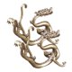 thumbnail image 1 of 2 piezas de estatuilla de dragón del zodiaco de latón, mini estatua de dragón del zodiaco, estatuilla de dragón de estilo chino, 1 of 6