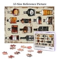 thumbnail image 6 of 500 PCS 500 PCS Jigsaw Puzzles for Adults Retro wine bottle illustration,Challenging Brain Exercise,Classic Adults Wooden Puzzle,Great for Relaxation and Display for Puzzle Enthusiast, 6 of 6