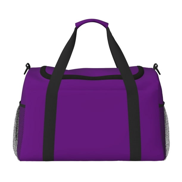 Disketp Purple Bolsa de Viaje Tipo Duffle, Bolso de Mano para Fin de Semana para Mujer, Bolsa de Gimnasio Ligera para Hombre, Esencial para Viajes