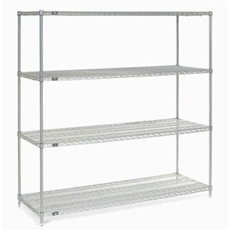 Nexel Chrome Wire Shelving - Chrome - 72 x 30 x 86 in.