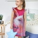 thumbnail image 4 of Fotbe Pig Vestido de Dormir para Niñas de 3 a 10 Años, Mangas Cortas, Estilo Princesa, Pijama Camisón con Mangas Voladas-XX-Large, 4 of 6