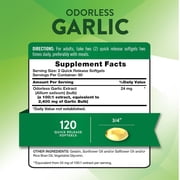 Odorless Garlic Softgels | 120 Count | For Men and Women | by Natures Truth