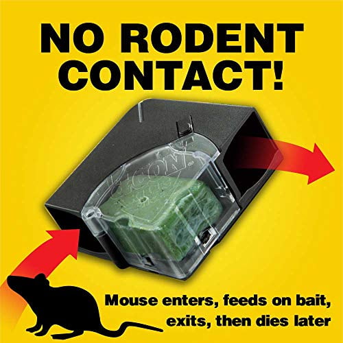 d-CON Refillable Corner Fit Mouse Bait Station 1 Trap + 18 Baits (Pack of 5)