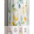 thumbnail image 3 of Spring Leaves Sheer Curtains for Living Room Bedroom Colorful Botanical Eucalyptus Vines Plants Sheer Curtains 72 Inch Long 2 Panels Set Light Filtering Curtain Window Treatments Drapes, 3 of 6