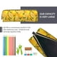 thumbnail image 5 of Easygdp Yellow Limes para Estuche de Lápices de Cuero, Estuche de Papelería de Cuero, Estuche de Gran Capacidad con Cremallera, 5 of 7