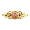 thumbnail image 5 of 14K Two-Tone Gold Ring Band Themed Polished, Size 8, 5 of 5