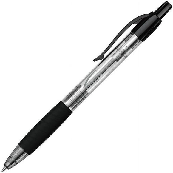 Stylo Gel Rétractable Integra ITA36201 0,7 mm&44; Noir - 12 Chiffres