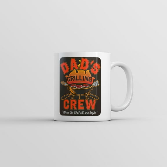 Dads Grilling Crew Mug Funny Cooking Graphic Coffee Cup