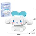 thumbnail image 1 of Kawaii Hello Kitty Blocks Cinnamoroll My Melody Kulomi Action Figures Mini Building Block Diy Assembly Model Educational Toys, 1 of 7