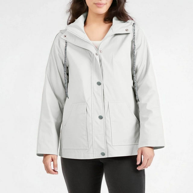 Mgmyaa Imperméables Légers Coupe-Vent Ajustables avec Poches P-3TG