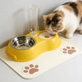 thumbnail image 4 of LEFXSMR Cat Water Fountain, Gravity Pet Dog Bowls for Drinking & Feeding, Automatic Cat Feeder for Pets Home Use, Yellow, 4 of 6