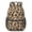 Black and Brown, variant on Black and Orange Leopard Print 17" School Backpacks for Teens,Waterproof Oxford Fabric,S-Shape Padded Straps for School,Travel,Hiking,Camping