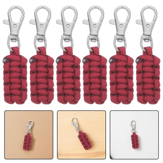 unbranded 6Ud Paracord Con Metálico Tirador De Cremallera Para Color Oscuro