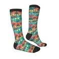 thumbnail image 3 of Balery Hawaii Palms Printed Novelty Socks Men's Women's Crew Socks Sports Socks Knee High Socks Cotton Socks Quirky and Cool Socks, 3 of 9