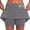 Gray, variant on FASHOFT Tennis Skirt For Women Mid Waist Skort With Pockets Two Piece Design Comfortable For Daily Sports And Casual Wear Womens Athletic Skirts Black