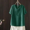 thumbnail image 2 of Women's Plus Size Summer Short Sleeve T Shirt Casual Top With Embroidery, 2 of 2