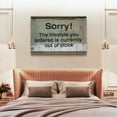 thumbnail image 6 of Banksy Sorry, The Lifestyle Wall Art Poster Scroll Canvas Painting Picture Living Room Decor Home 16x24inch(40x60cm), 6 of 6