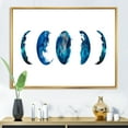 thumbnail image 2 of Designart 'Blue Moon Different Phases' Bohemian & Eclectic Framed Canvas Wall Art Print, 2 of 5