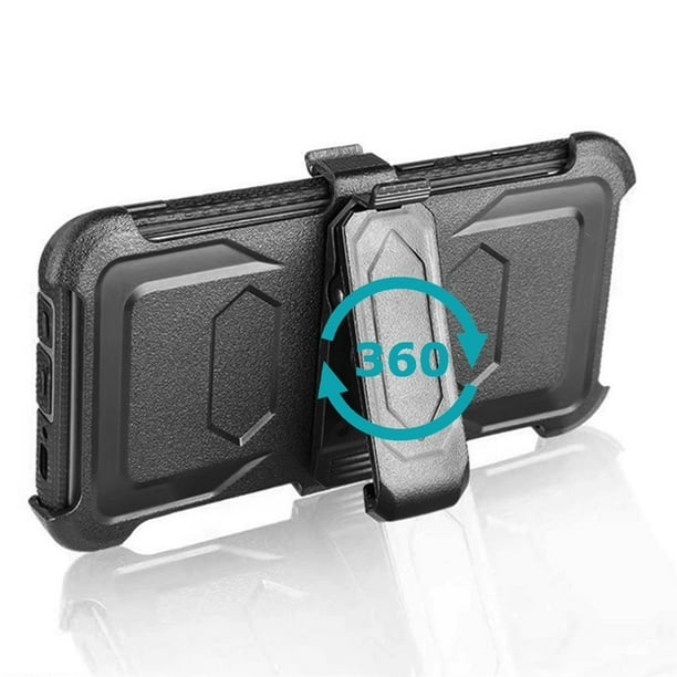 Galaxy S8 Case Mignova Rugged Plastic Heavy Duty Armor Holster Defender Full Body Protective Hybrid Case Cover with Belt Swivel Clip and Kickstand