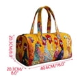 thumbnail image 2 of Quilted Large Embroidery Duffle Bag For Women Travel Tote Cute Nature Prints Shoulder Bag Weekend Trip Overnight Carryall Purse Luggage Storage, 2 of 9