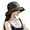 Black, variant on Women's Dot Band Straw Sun Hat Wide Brim Foldable UPF 50 Beach Hat for Travel,Pool,Outdoor,Summer UV Hat