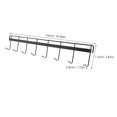 thumbnail image 5 of LYTMENT 2pcs Kitchen Utensil Hanging Rack With Hook Heavy Duty Iron Hanger No-Drill Wall Organizer For Kitchen Bathroom Office Versatile Door Hook, 5 of 8